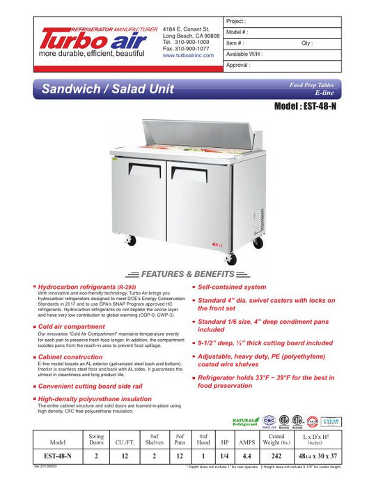 Spec Sheet