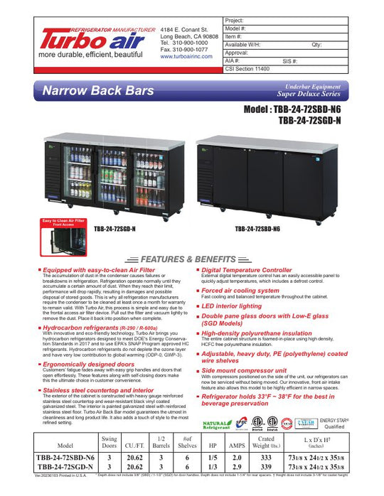 Spec Sheet