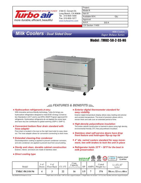 Spec Sheet