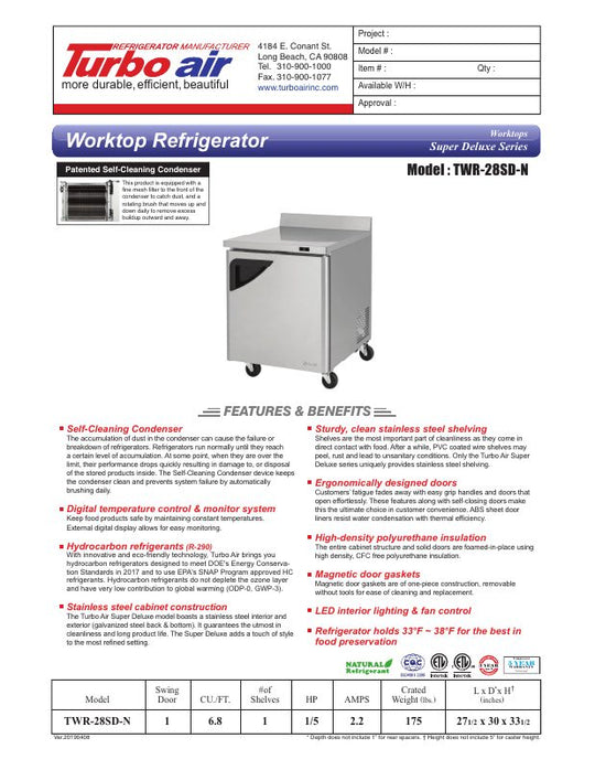 Spec Sheet