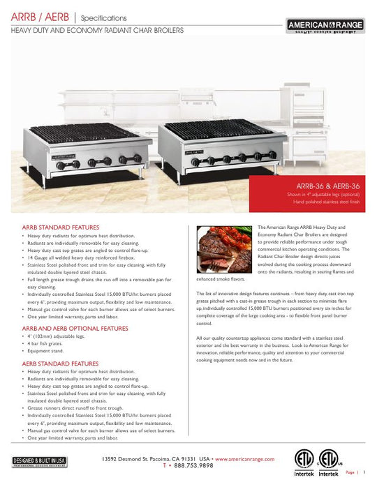 Spec Sheet