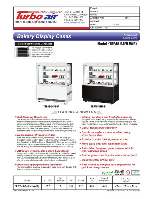 Spec Sheet