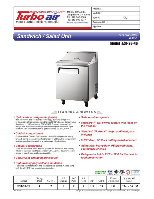 Spec Sheet