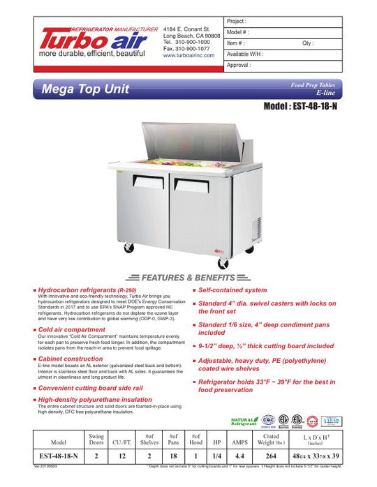 Spec Sheet