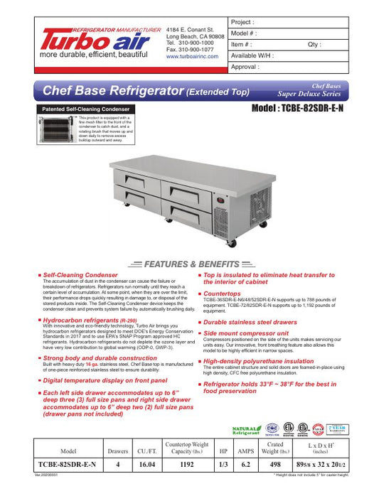 Spec Sheet