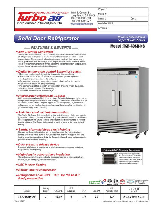 Spec Sheet