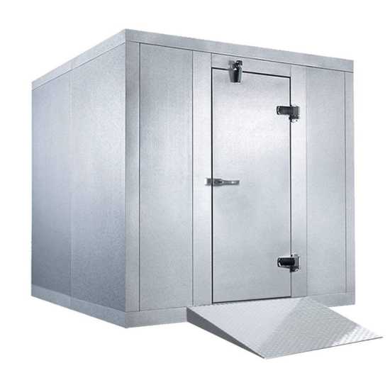 Walk In Box Coldline 6 x 6 Walk-in Freezer Box with Floor, Stainless Steel