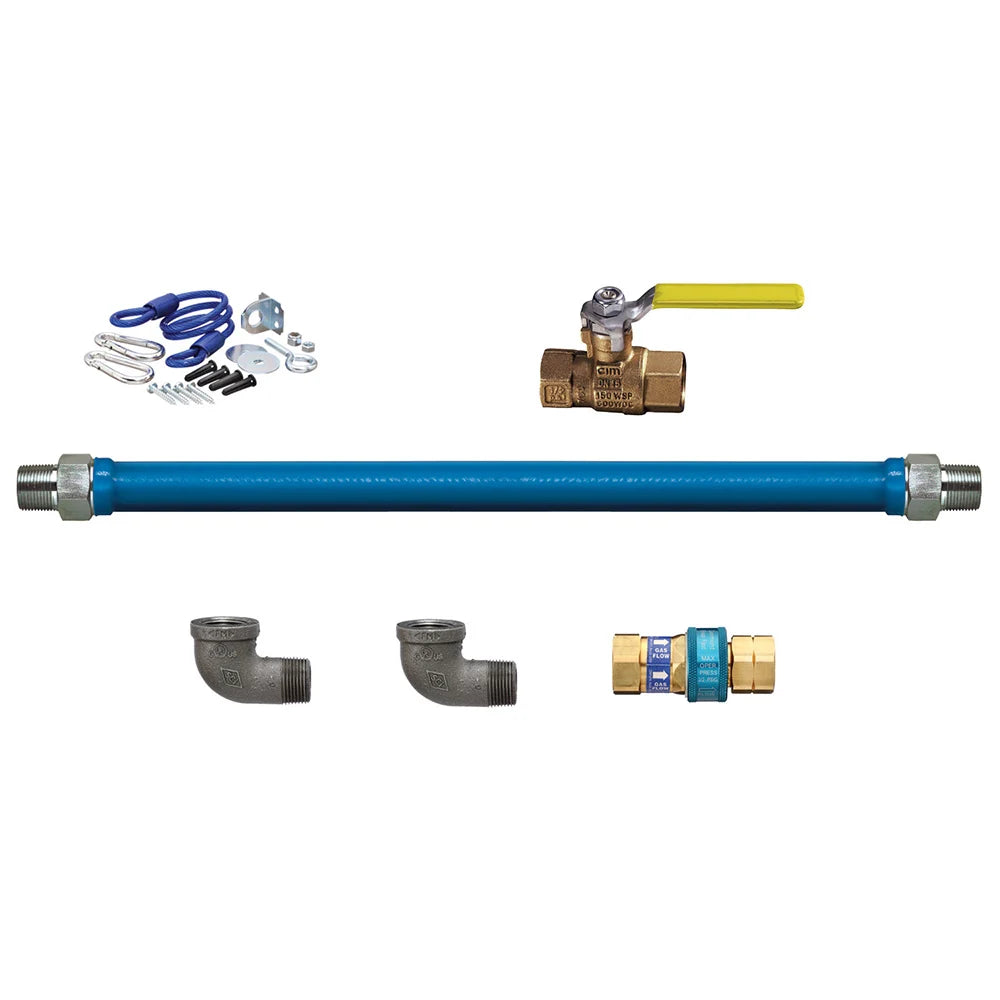Dormont  1675KIT48 48" Gas Connector Kit w/ 3/4" Male/Male Couplings & (1) Quick Disconnect
