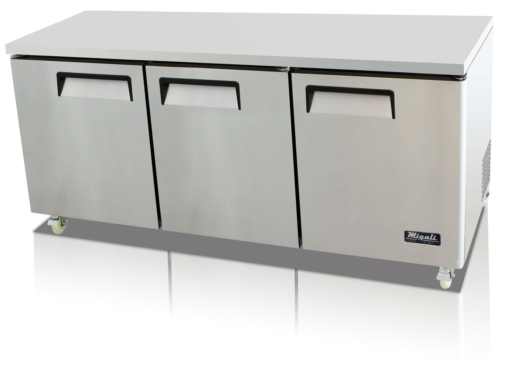 Migali C-U72R-HC 72.7" W Undercounter Refrigerator 3 Door