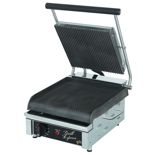 Grilled Express Star GX14IG-120 Grilled Express Grooved Iron Sandwich Grill