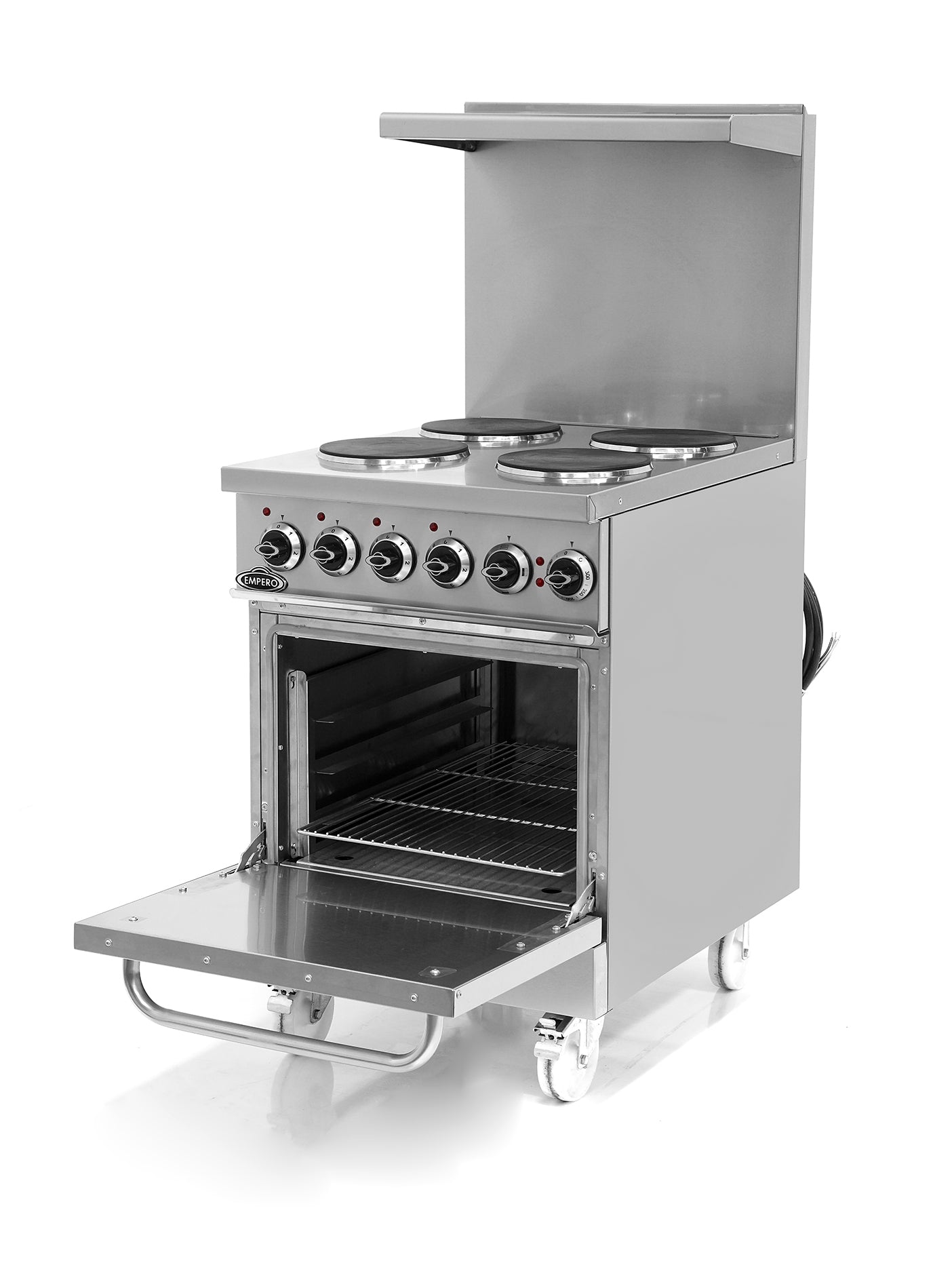 Pegasus R-24E 24″ Electric Range with 4 Round Plates and Standard Oven